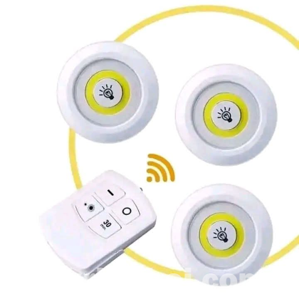 Smart Remote Control LED Light (Set of 3)